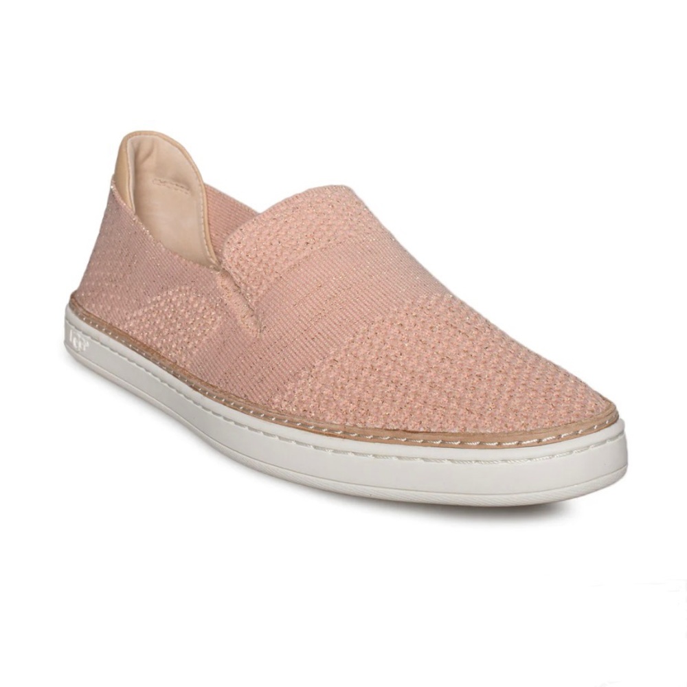 UGG Sammy Metallic Slip-On Sneakers in Topical Peach
